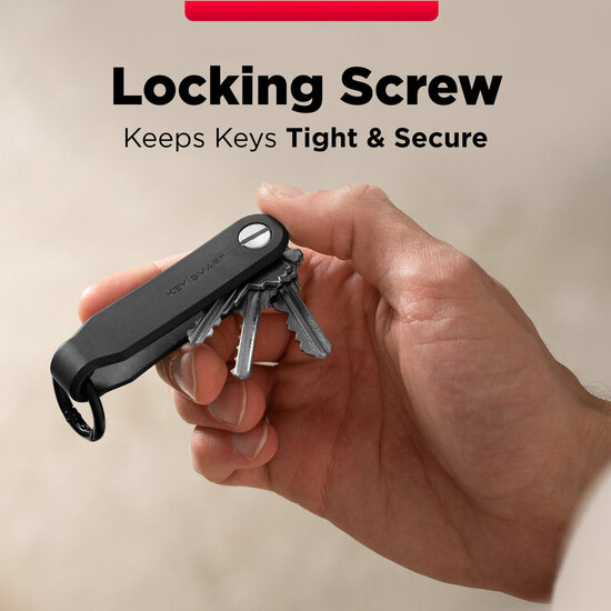 KeySmart Loop Blue sleutelhouder met sleutelhanger zwart
