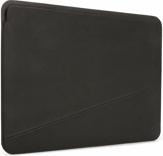Decoded Leather Frame MacBook 13 inch sleeve Zwart