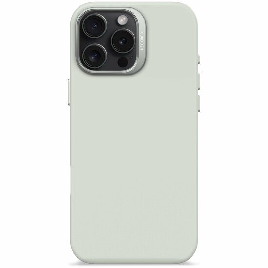 Decoded siliconen MagSafe iPhone 15 Pro Max hoesje grijs