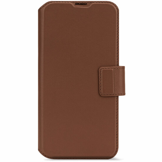 Decoded Leren 2-in-1-Geldb&ouml;rse iPhone 16 Plus H&uuml;lle, hellbraun