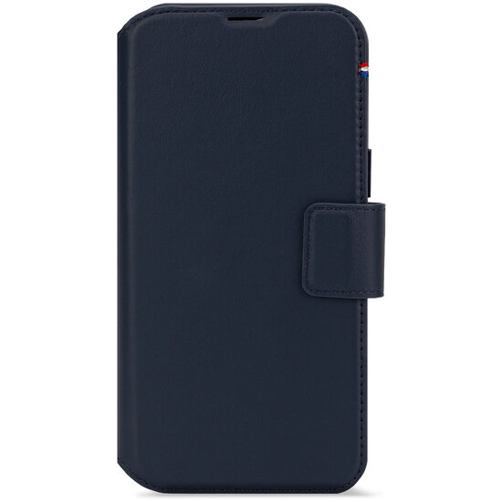 Decoded Leren 2-in-1-Geldb&ouml;rse iPhone 16 Pro Max H&uuml;lle, marineblau