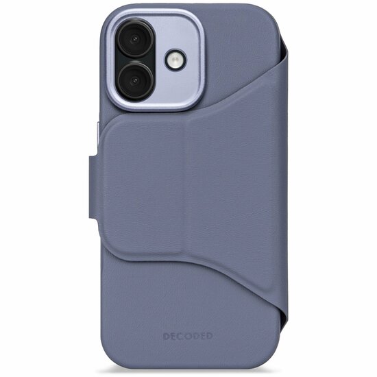 Decoded Textured Silicone 2 in 1 Wallet iPhone 17 hoesje blauw