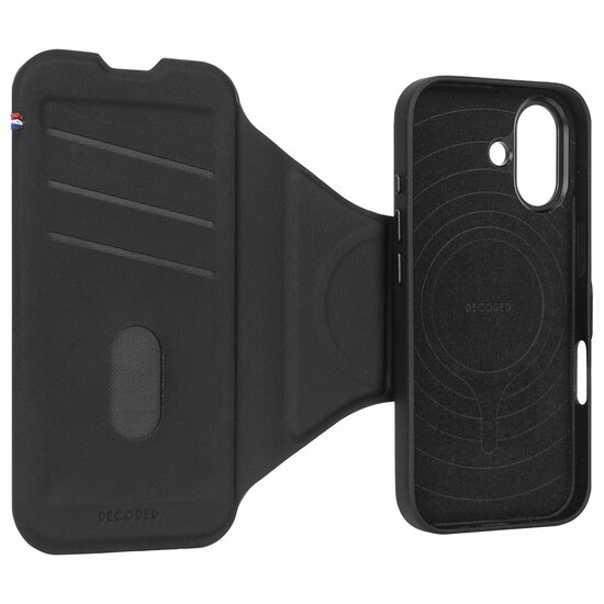 Decoded Textured Silicone 2-in-1-Geldb&ouml;rse iPhone 17 H&uuml;lle schwarz