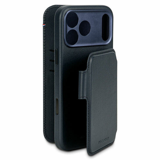 Decoded Leather Detachable 2 in 1&nbsp;Wallet iPhone 17 Pro hoesje navy