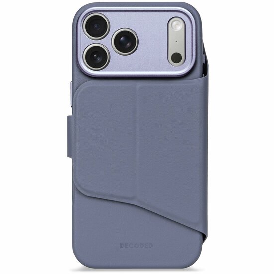 Decoded Textured Silicone 2 in 1 Wallet iPhone 17 Pro Max hoesje blauw
