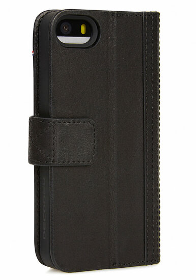Decoded Leather Book Wallet iPhone SE/5S hoesje Black