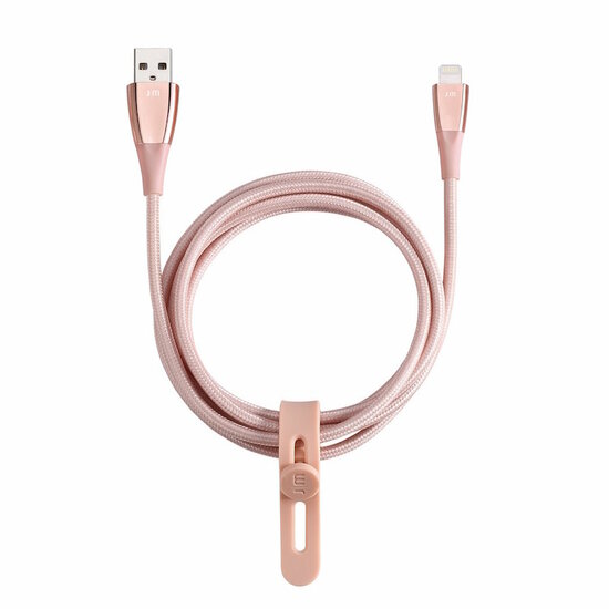Just Mobile ZinCable Braided Lightning kabel Rose