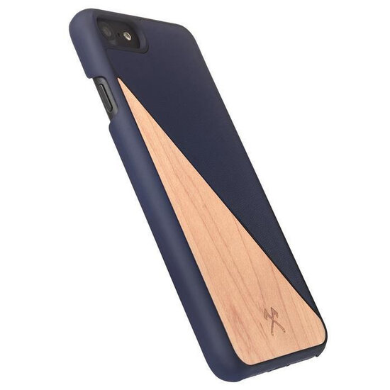 Woodcessories EcoSplit Wood iPhone XS Max hoes Blauw