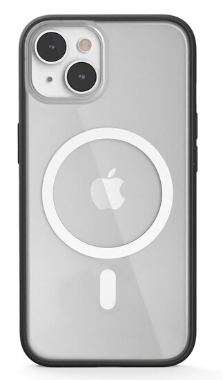 Woodcessories Clear MagSafe iPhone 14 Plus hoesje zwart