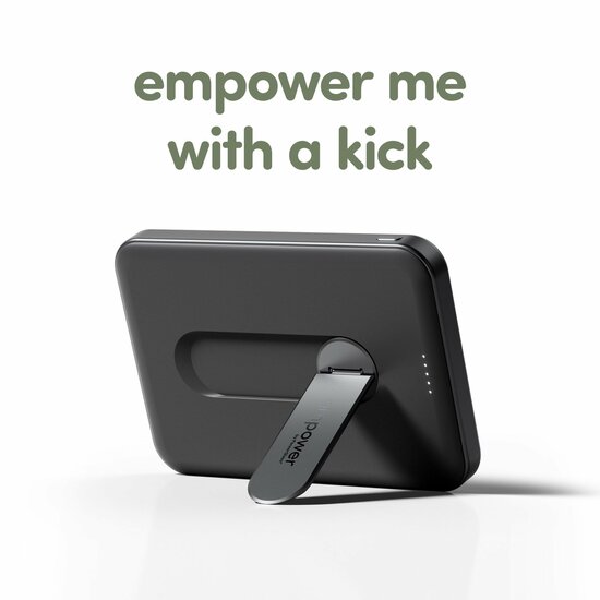 PanzerGlass empower MagSafe Powerbank met stand 5000 mAh zwart