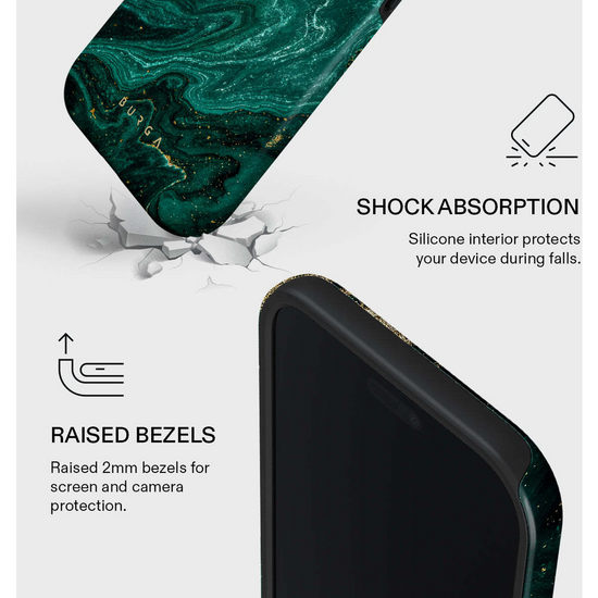 Burga Tough MagSafe iPhone Air hoesje emerald pool