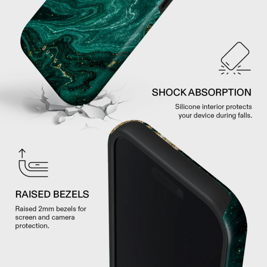 Burga Tough MagSafe iPhone 17 hoesje emerald pool