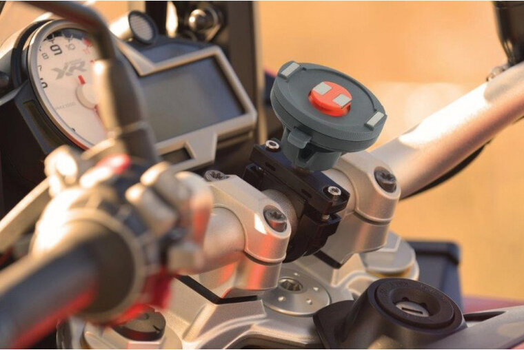 Tigra FitClic Neo iPhone X motorfietshouder Zwart