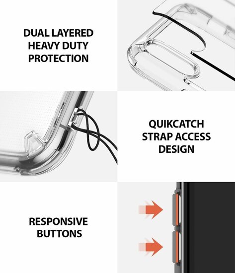 Ringke Fusion iPhone Xs Max hoesje Doorzichtig