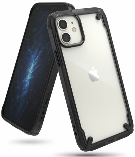 Ringke Fusion X iPhone 12 mini hoesje Zwart