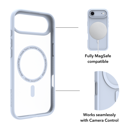 dbramante1928 Grenen MagSafe iPhone Air hoesje blauw