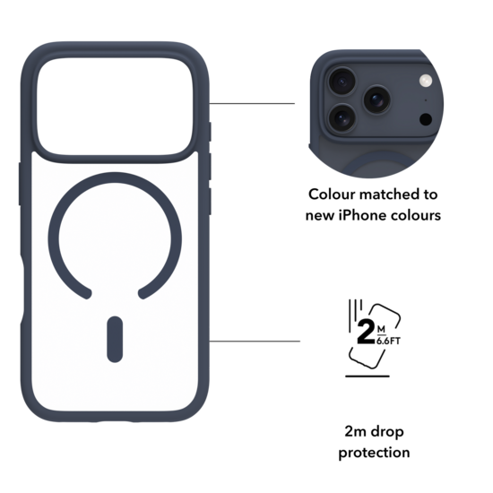 dbramante1928 Grenen MagSafe iPhone 17 Pro Max hoesje blauw