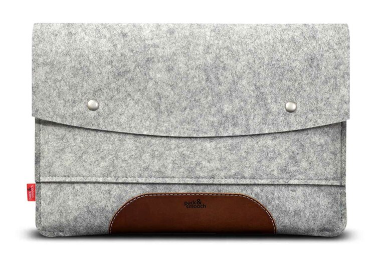 Pack Smooch Hampshire MacBook Pro 14 inch sleeve Lichtgrijs