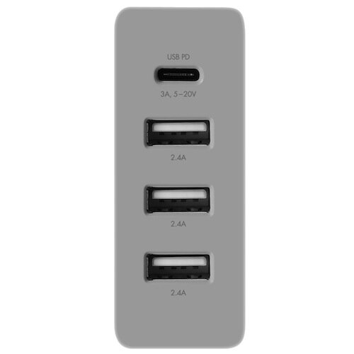 MacAlly Home Charger 72 watt 4 poorts oplader Wit