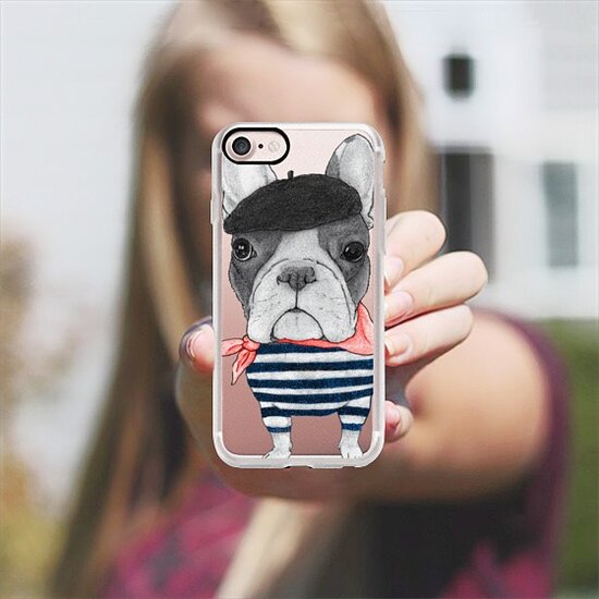 Casetify French Bulldog iPhone 7 hoesje