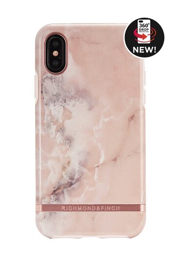 Richmond Finch Marble iPhone X hoesje Rose
