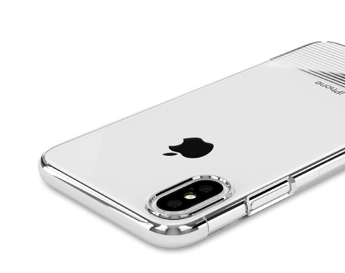 Caudabe Lucid Clear iPhone X hoesje Rose Goud