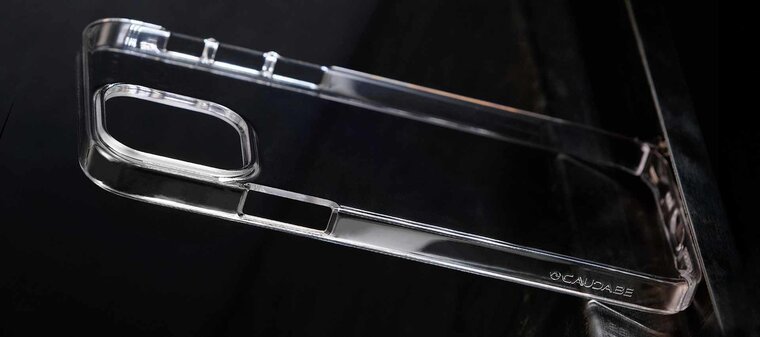 Caudabe Lucid Clear iPhone 12 mini hoesje Grijs Doorzichtig