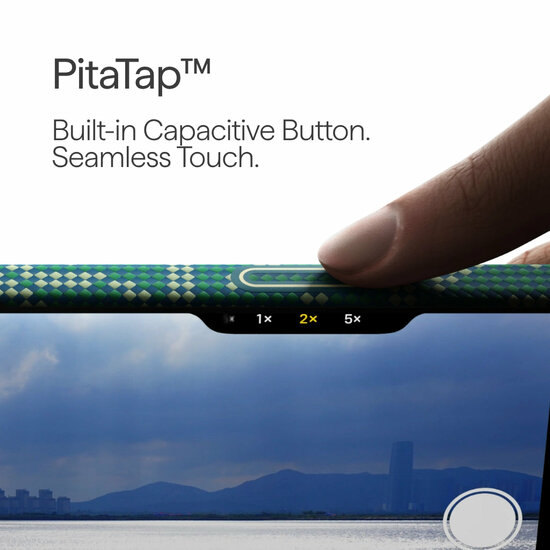 Pitaka Ultra Slim MagSafe iPhone 17 Pro hoesje gold green