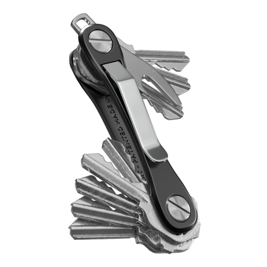 KeySmart Rugged Schl&uuml;sselanh&auml;nger, schwarz
