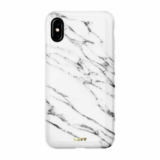 LAUT Huex Marble iPhone Xs Max hoesje Wit