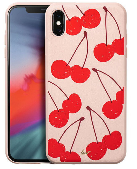 LAUT Tutti Frutti iPhone Xs Max hoesje Kers
