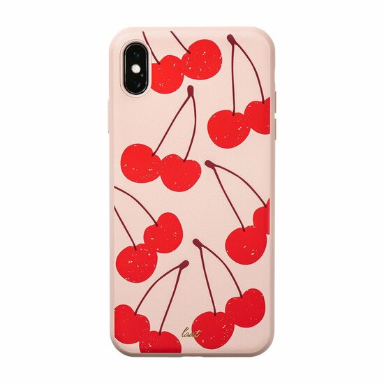 LAUT Tutti Frutti iPhone Xs Max hoesje Kers
