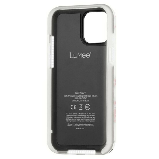 Case-Mate LuMee Halo iPhone 12 Pro / iPhone 12 hoesje Marble Rose