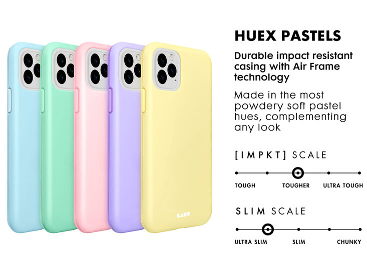 LAUT Huex Pastel iPhone 11 Pro Max hoes Geel