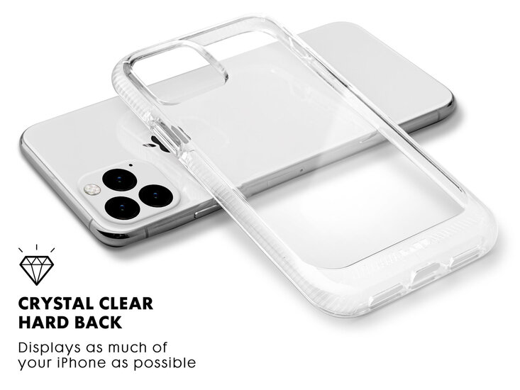 LAUT Fluro Crystal iPhone 11 hoesje Doorzichtig