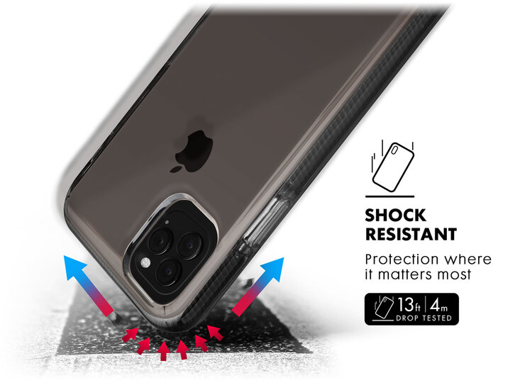 LAUT Fluro Crystal iPhone 11 hoesje Doorzichtig