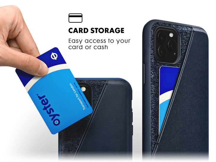 LAUT Inflight Card iPhone 11 hoesje Blauw