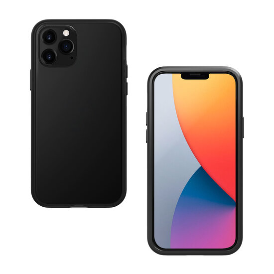 LAUT Exoframe iPhone 12 Pro / iPhone 12 hoesje Zwart