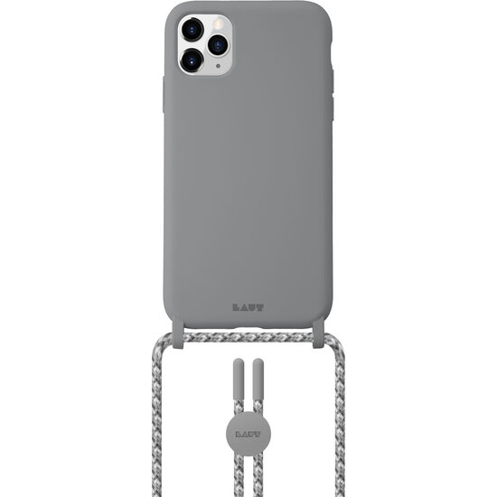 LAUT Pastels Necklace iPhone 12 Pro / iPhone 12 hoesje Grijs
