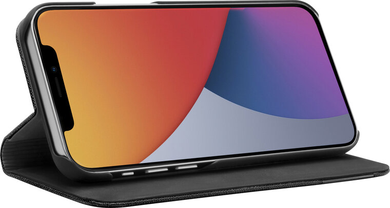 LAUT Prestige Folio iPhone 12 mini hoesje Zwart