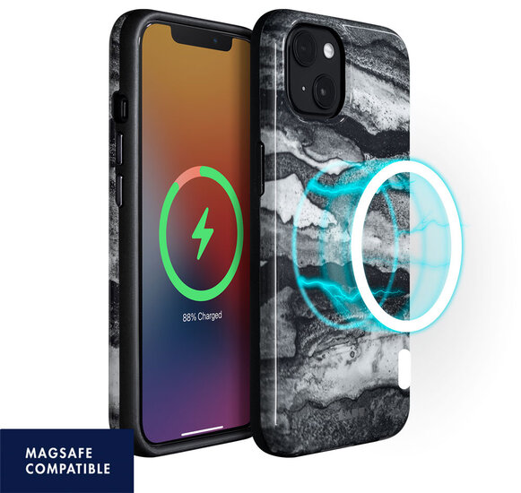 LAUT Huex Ink MagSafe iPhone 13 hoesje Zwart