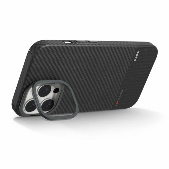 LAUT Kev Protect iPhone 16 Pro hoesje zwart