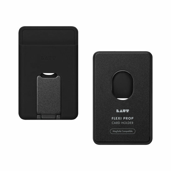 LAUT Flexi Prop MagSafe wallet portemonnee hoesje zwart