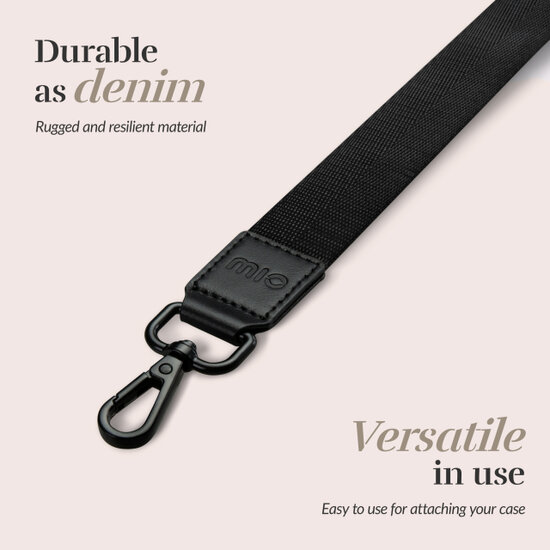 MIO Lanyard universeel draagkoord zwart