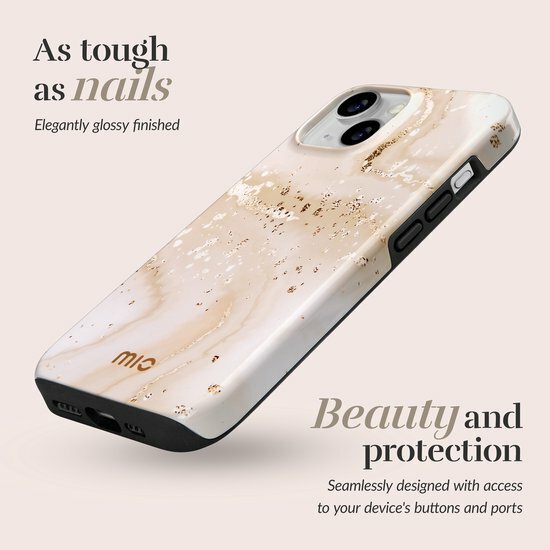 MIO MagSafe iPhone 16 Pro hoesje Gold Marble