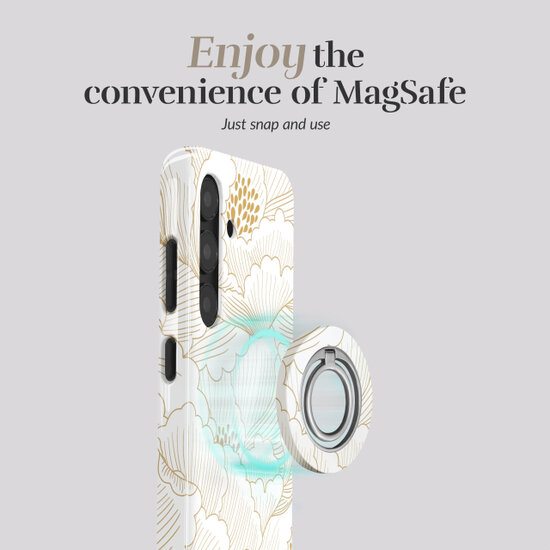 MIO Ring Holder universele MagSafe houder White Roses