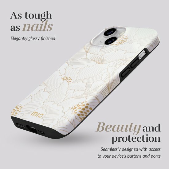 MIO MagSafe iPhone 16 hoesje White Roses
