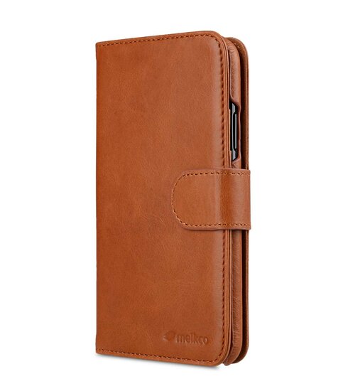 Melkco Alphard 2 in 1 iPhone X hoesje Bruin