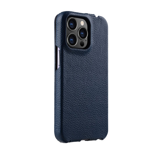 Melkco leren Jacka iPhone 14 Pro Max hoesje blauw