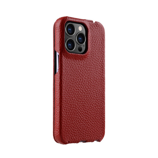 Melkco leren Jacka iPhone 14 Pro Max hoesje rood